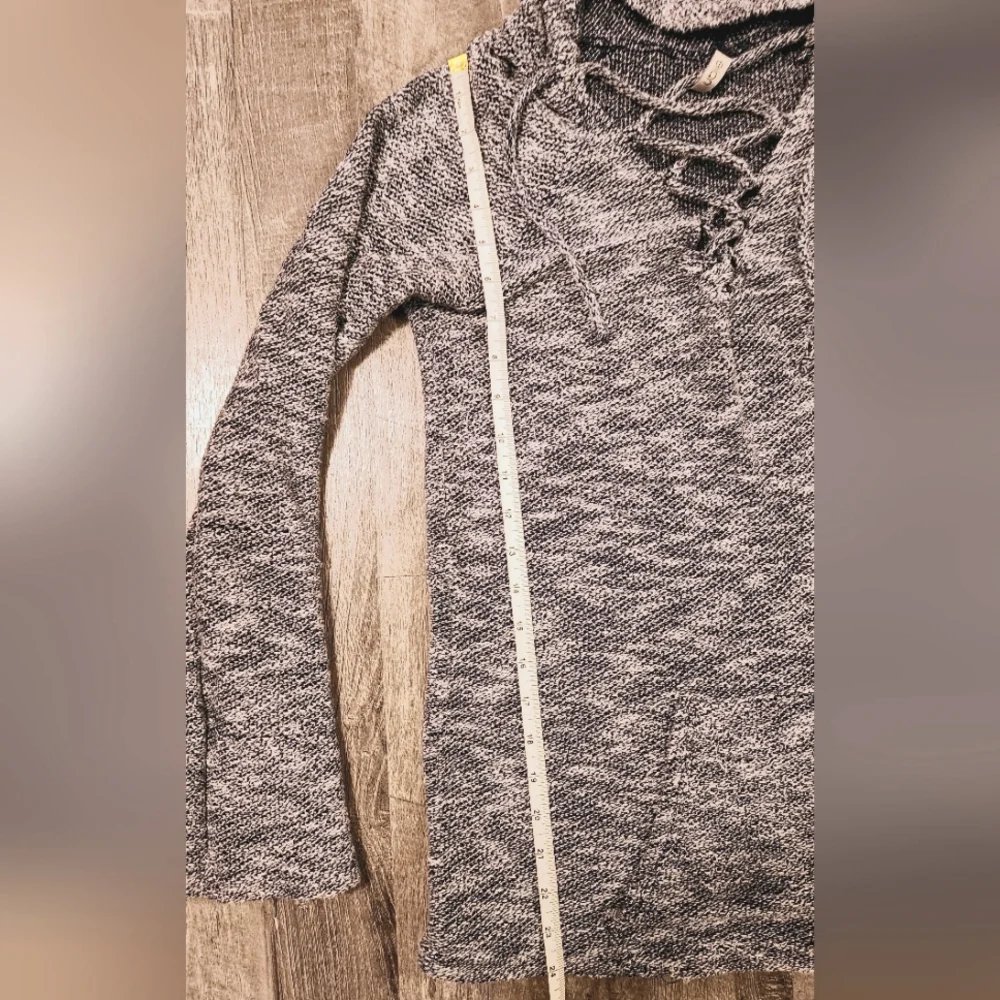 Elan‎ Soft Knit Hoodie Sweater - Navy Heather - Small - Picture 7 of 9